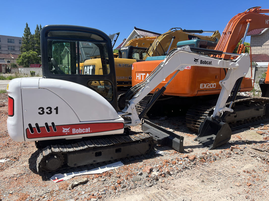 Gebruikte mini-graafmachine Bobcat 331 Kleine gebruikte postgravingsmachines Tweedehands gravers