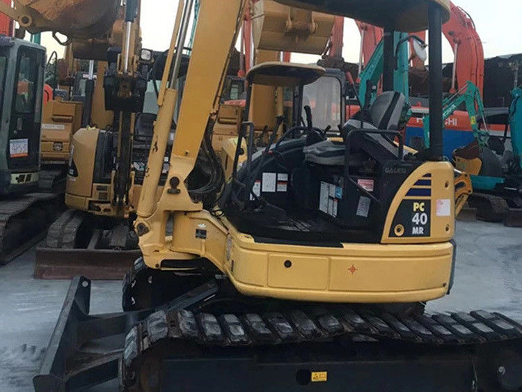 Goed onderhouden gebruikte mini komatsu pc40 graafmachine open cabine pc 40 4 ton kleine graver pc40mr te koop