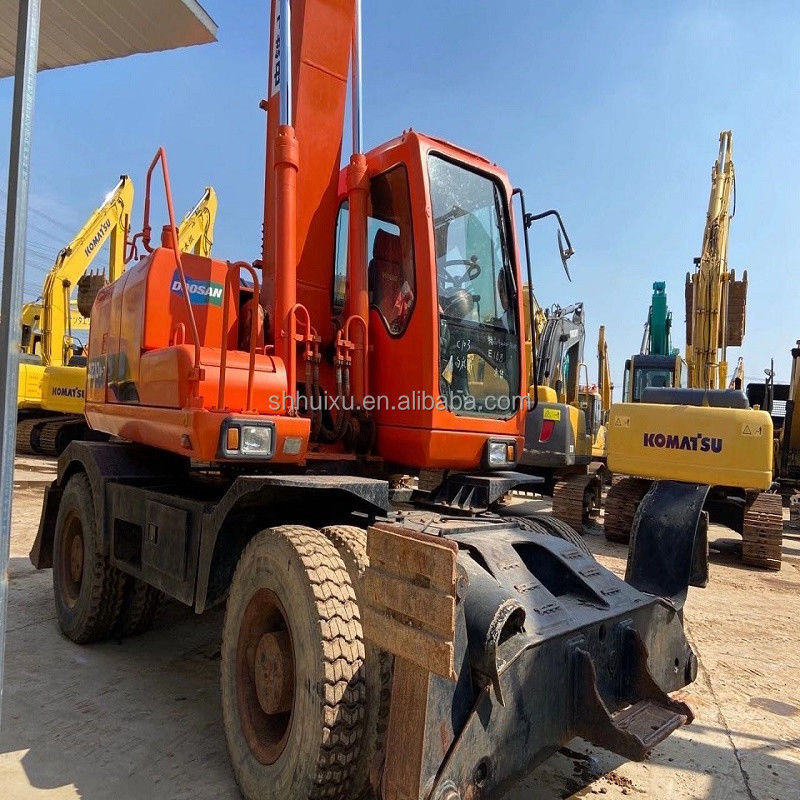 Tweedehands hoogwaardige DOOSAN 210W graafmachine met lage prijs te koop/Gebruikte hydraulische kruiper Doosan 210W graafmachine