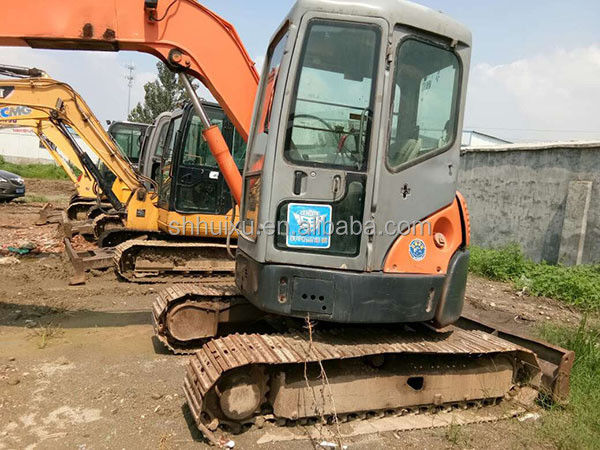 Hitachi in voorraad Gebruikte Hitachi 55 mini graafmachine te koop tweedehands Hitachi 55 kleine graver in goede staat