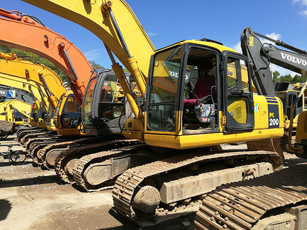 Gebruikte komatsu pc 200-8 kruipergraver/ Originele Komatsu Excavator PC 200, Goedkope Komatsu PC200