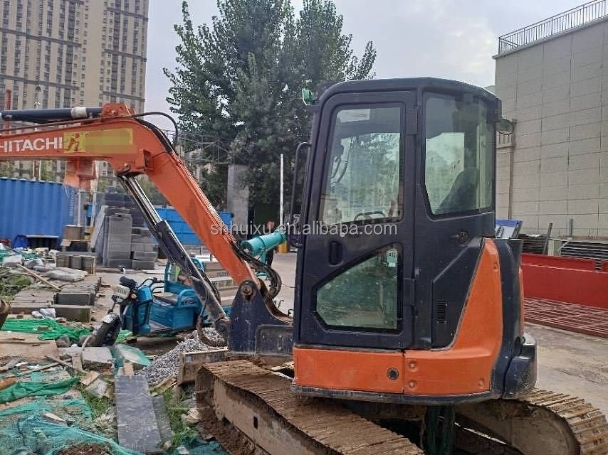 Hitachi in voorraad Gebruikte Hitachi EX55 mini graafmachine te koop tweedehands Hitachi mini digger EX55 in goede staat