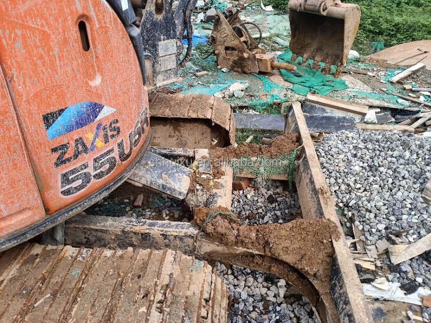 Hitachi in voorraad Gebruikte Hitachi EX55 mini graafmachine te koop tweedehands Hitachi mini digger EX55 in goede staat