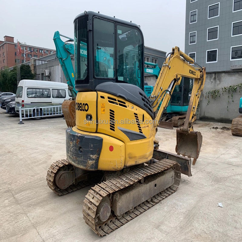 Gebruikte hydraulische graafmachine Kobelco35SR, mini tweedehands hoogwaardige graafmachine KOBELCO35SR goedkope prijs