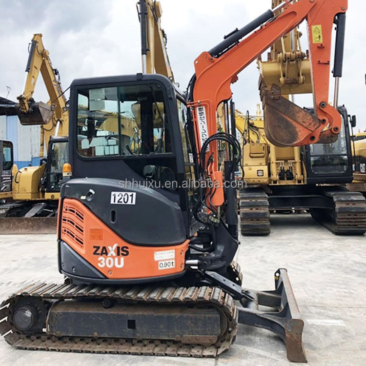 Hitachi in voorraad Gebruikte mini-graver Japanse HITACHI 30 te koop/tweedehands Kleine Crawler Excavator goede staat HITACHI 30