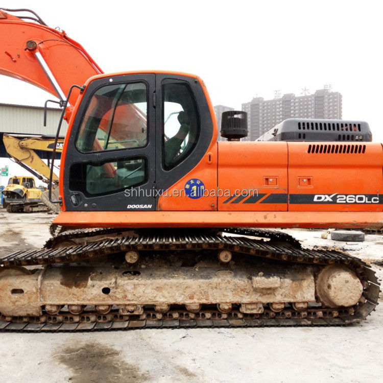 Doosan warm verkoop Uitstekende kwaliteit Tweedehands hydraulische kruiper graafmachine DOOSAN DX260 Korea oorsprong/Gebruikte graafmachine best verkopende goede prijs