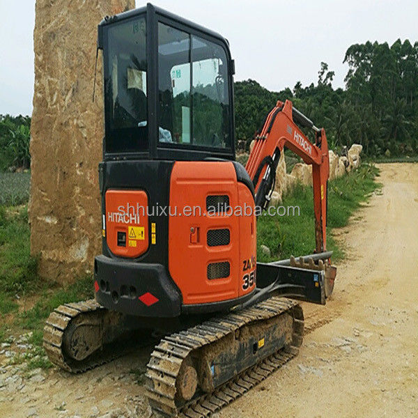 Hitachi in voorraad Gebruikte mini-graver Japanse HITACHI 35 te koop/tweedehands Kleine Crawler Excavator goede staat HITACHI 35