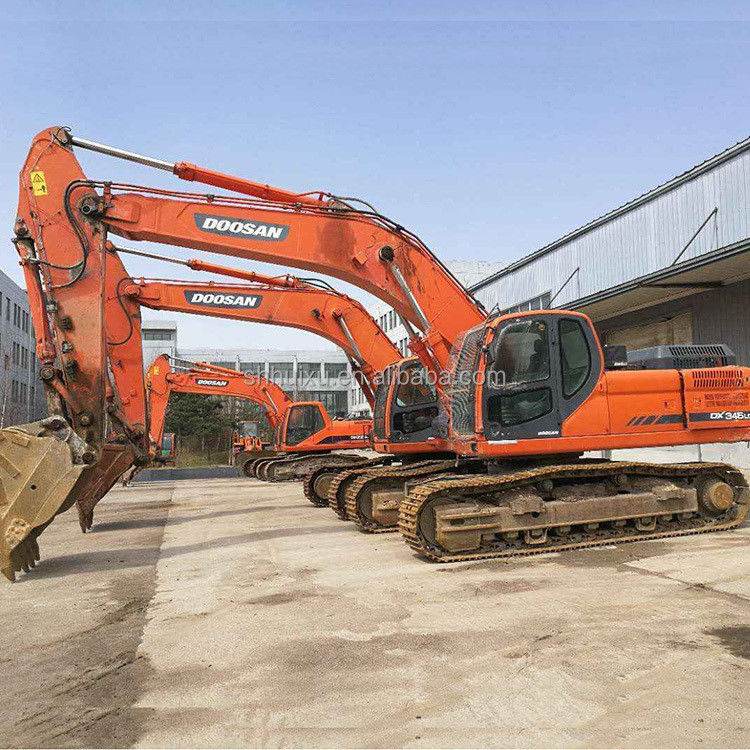 Doosan warm verkoop Uitstekende kwaliteit Tweedehands hydraulische kruiper graafmachine DOOSAN DX345 Korea oorsprong/Gebruikte graafmachine best verkopende goede prijs