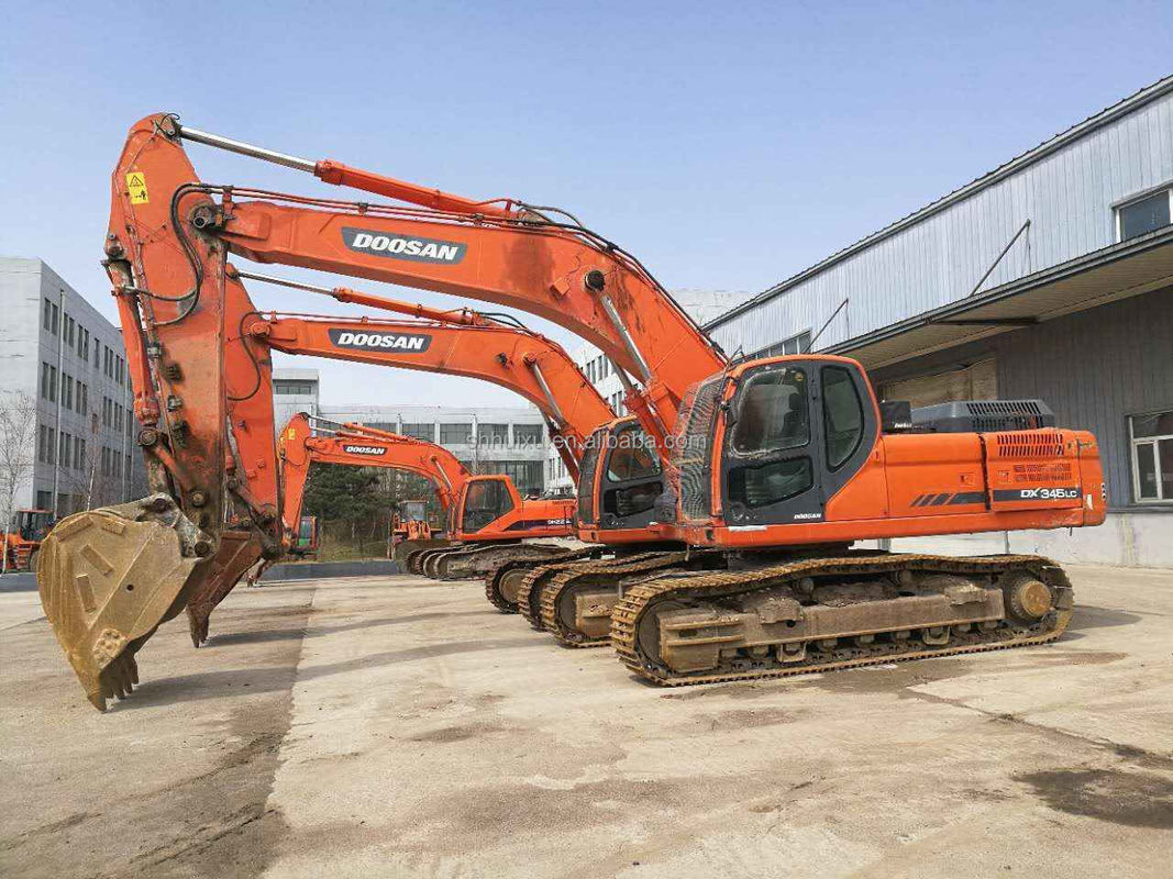Doosan warm verkoop Uitstekende kwaliteit Tweedehands hydraulische kruiper graafmachine DOOSAN DX345 Korea oorsprong/Gebruikte graafmachine best verkopende goede prijs