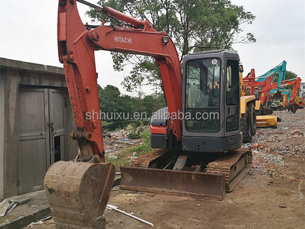 Hitachi in voorraad Gebruikte mini-graver Japanse HITACHI 55 te koop/tweedehands Kleine Crawler Excavator goede staat HITACHI 55