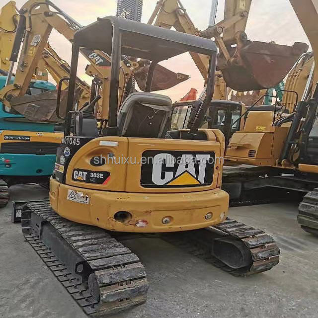 Tweedehands van goede kwaliteit Gebruikte mini kruipergraver gebruikt CAT303E 3T Gebruikte rups Graafmachine rups op voorraad