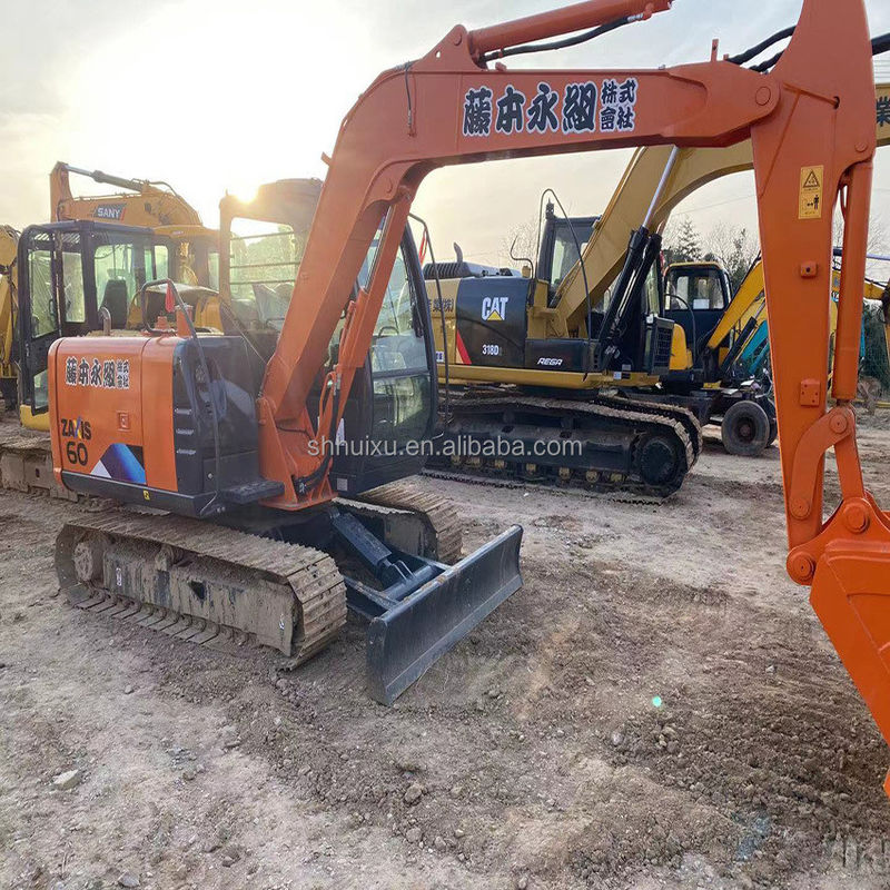 Hitachi in voorraad gebruikte Hitachi mini graafmachine zx60 Japan jaar 2019/tweedehands Kleine Crawler Graafmachine in goede staat HITACHI 60