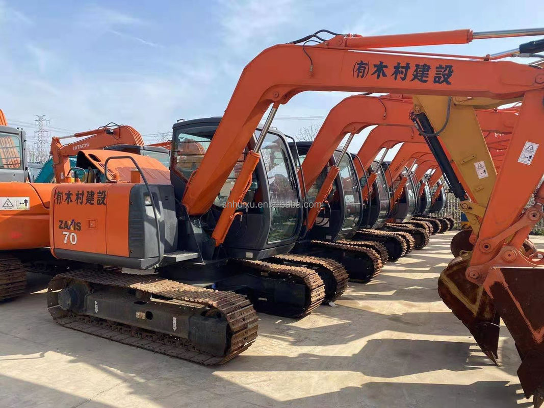 Hitachi in voorraad Gebruikte mini-graver Japanse HITACHI 70 te koop/tweedehands Kleine Crawler Excavator goede staat HITACHI 70