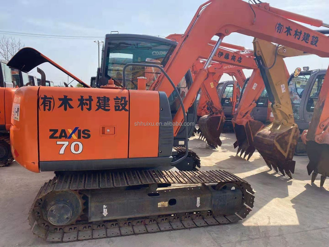 Hitachi in voorraad Gebruikte mini-graver Japanse HITACHI 70 te koop/tweedehands Kleine Crawler Excavator goede staat HITACHI 70