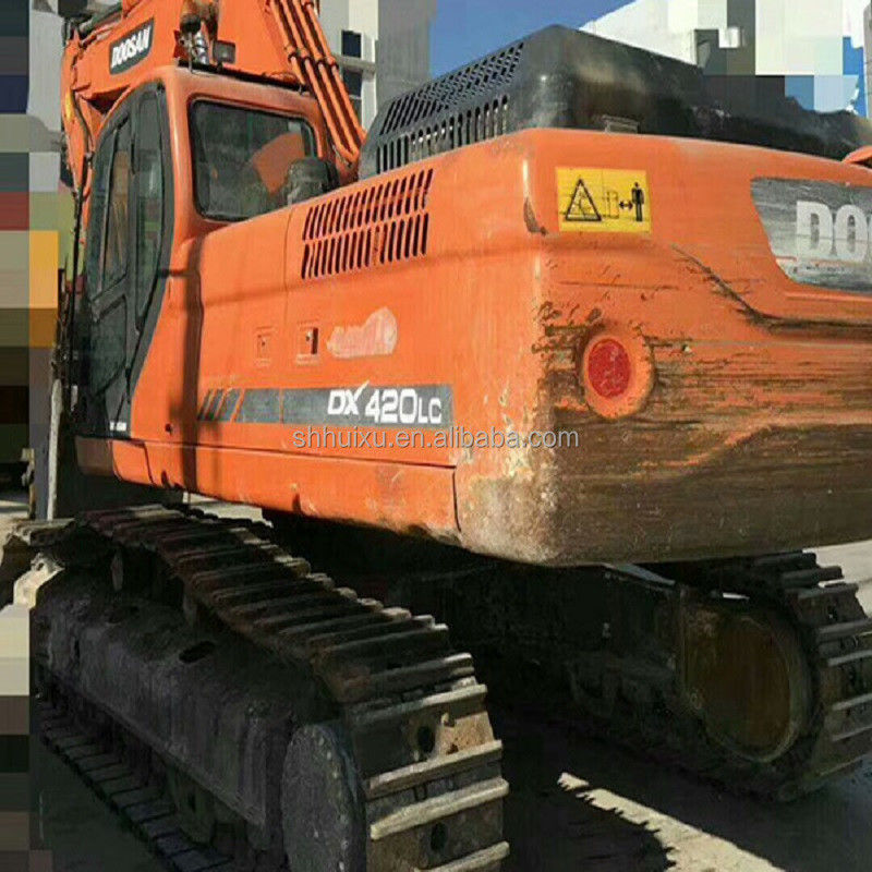 Hoogwaardige tweedehands hydraulische graafmachine DOOSAN DX420 Koreaanse oorsprong gebruikte graafmachine goede prijs