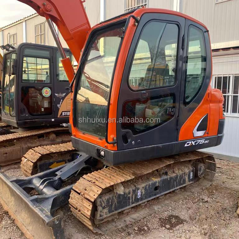 Korea oorsprong gebruikte mini-graver Doosan75 kwaliteit bouwmachine/Second hand hydraulische crawler graafmachine DOOSAN75 hot sale
