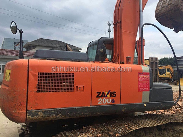 Hitachi warmverkoop Gebruikte graafmachine Japanse HITACHI ZX200 tweedehands Crawler Excavator HITACHI 200 goede staat