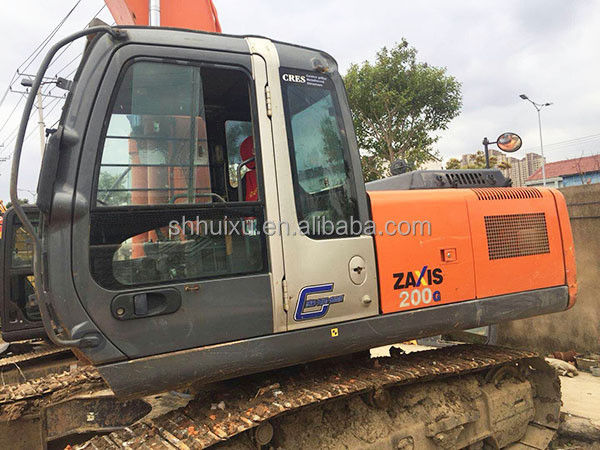 Hitachi warmverkoop Gebruikte graafmachine Japanse HITACHI ZX200 tweedehands Crawler Excavator HITACHI 200 goede staat