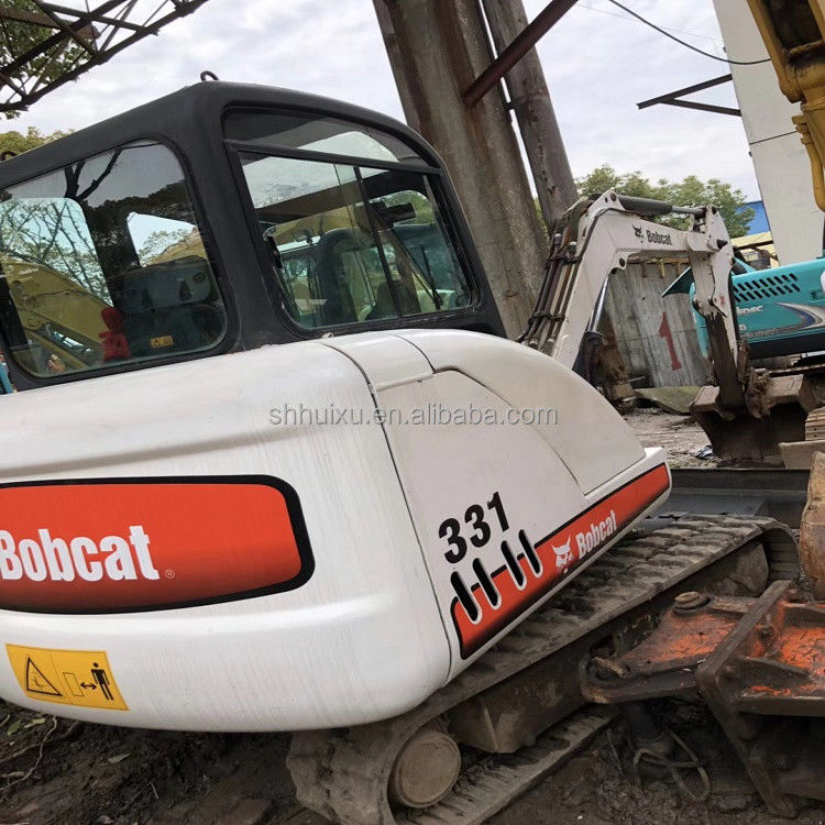 Tweedehands goede kwaliteit kruipgraver BOBCAT331 3.1T Gebruikte graver Graafmachine te koop