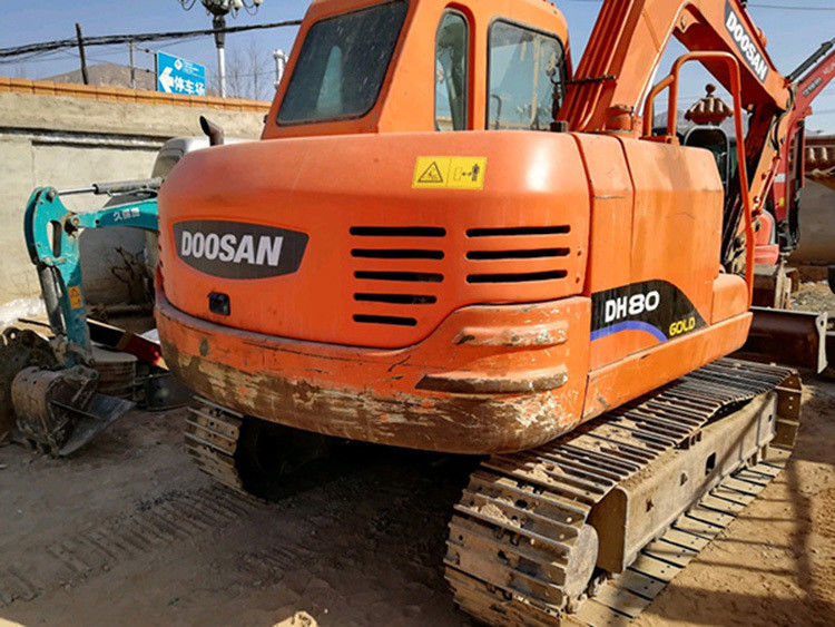 Tweedehands 8 ton doosan DX80 graafmachine Gebruikt 80 model mini project duty DX80 te koop