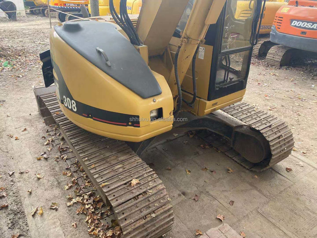 Gebruikte hydraulische mini-graver CAT308 Tweedehands goede kwaliteit kleine kruipgraver CAT308 te koop