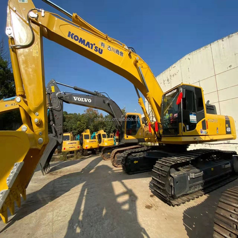 Komatsu PC450 gebruikte graafmachine, perfecte prestaties, snelle werking, lage prijs, twee jaar kwaliteitsgarantie