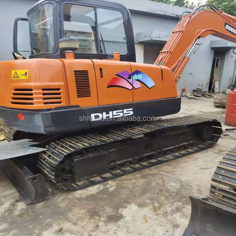 Doosan hot sale Mini graafmachine gebruikt doosan ex55 Tweedehands hydraulische kruipergraafmachine DOOSAN DH55 Koreaanse oorsprong