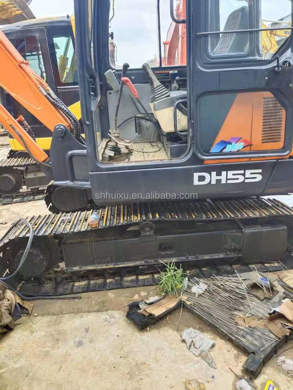 Doosan hot sale Mini graafmachine gebruikt doosan ex55 Tweedehands hydraulische kruipergraafmachine DOOSAN DH55 Koreaanse oorsprong