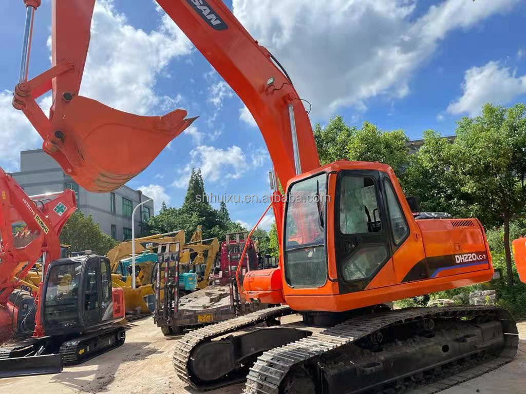 Doosan DH220lc gebruikte graafmachine Doosan DH220-7 Koreaanse oorsprong te koop