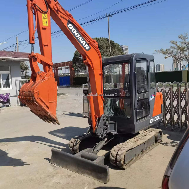 Doosan warmverkoop Gebruikte originele Doosan DH35 graafmachine,Doosan mini graafmachine met dozerblad,Doosan DH35 DH55 DH60 DH70 DH80 DX80 DX75 in voorraad