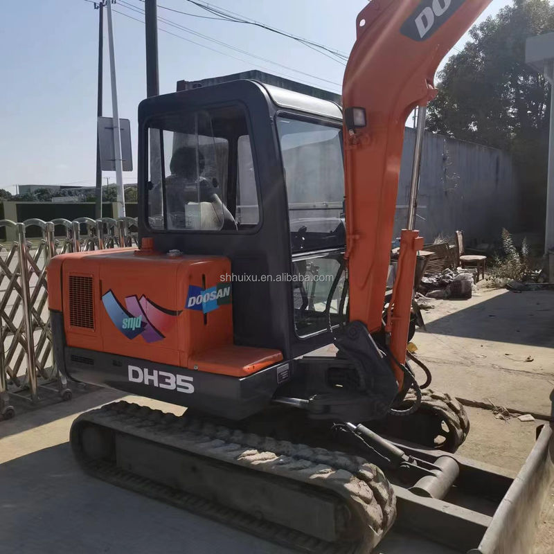 Doosan warmverkoop Gebruikte originele Doosan DH35 graafmachine,Doosan mini graafmachine met dozerblad,Doosan DH35 DH55 DH60 DH70 DH80 DX80 DX75 in voorraad