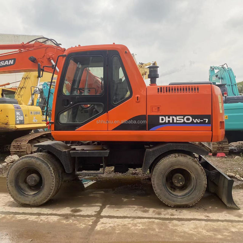 Doosan Warm verkoop Warm verkoop Tweedehands Doosan DH150 W-7 Gebruikte graafmachine in goede staat Wielgraafmachine.