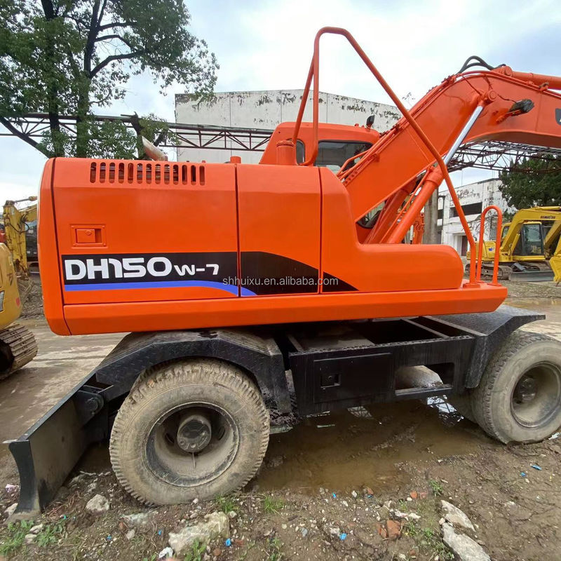 Doosan Warm verkoop Warm verkoop Tweedehands Doosan DH150 W-7 Gebruikte graafmachine in goede staat Wielgraafmachine.