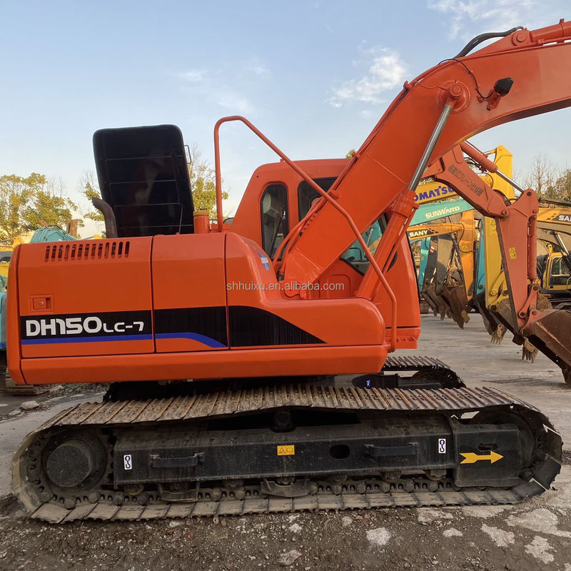 Doosan warm verkoop Gebruikte tweedehands goede kwaliteit Doosan graafmachine DH150 Lc-7 Klaar om te werken 15ton Doosan Dh150 graafmachine voor warm verkoop