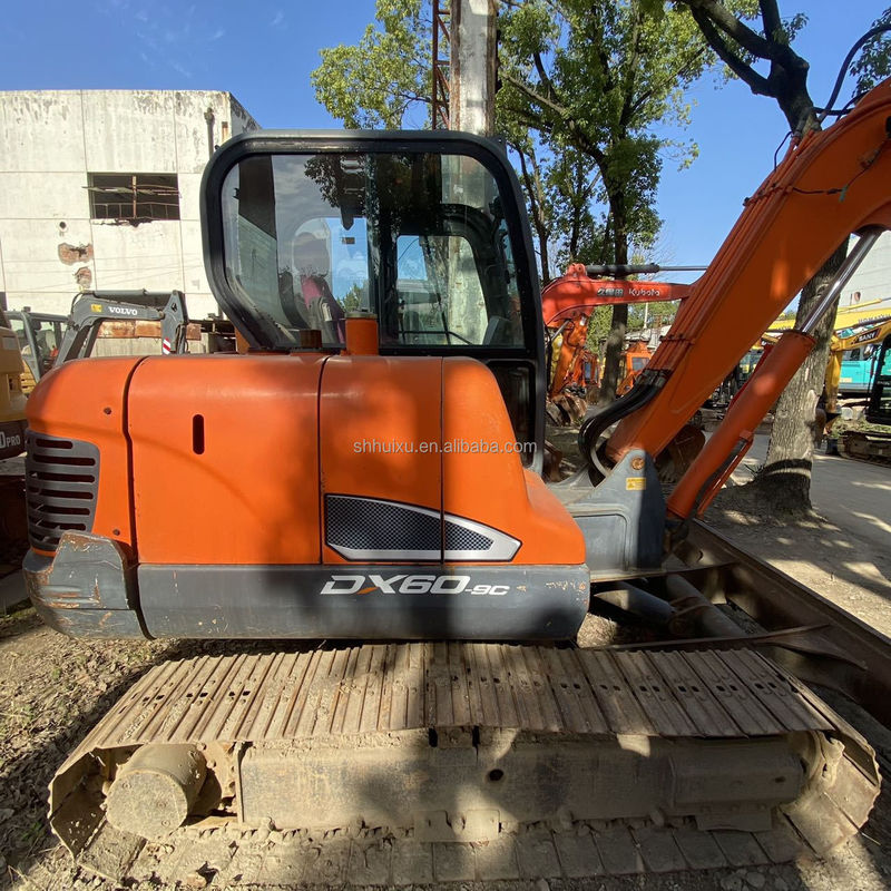 Doosan warmverkoop Shanghai groothandel tweedehands graafmachine doosan dx60 DX60-5B DX60-9C DX60R/gebruikte doosan dx60-9c graafmachine