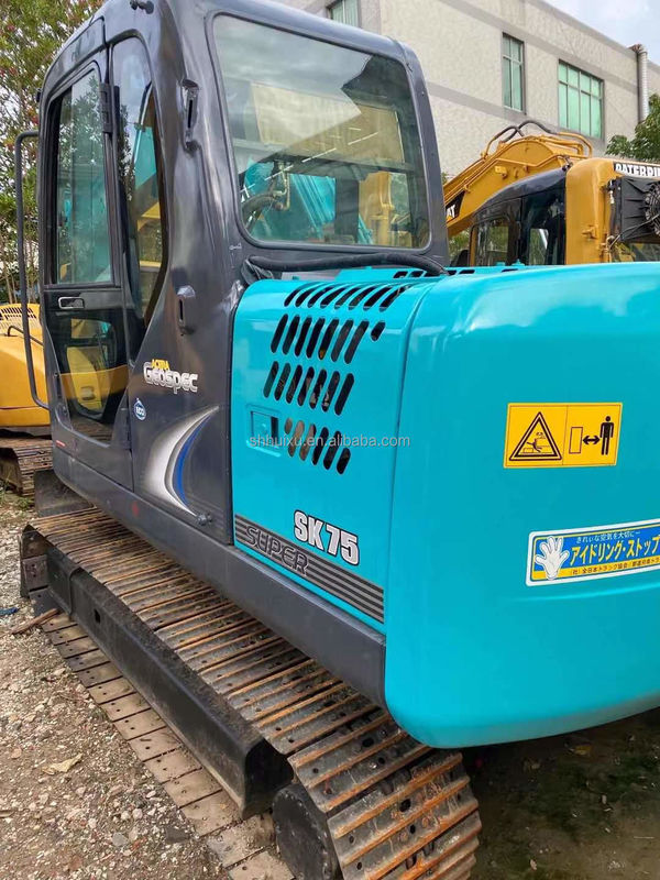 Micro mini graafmachine Kobelco 75 tweedehands kleine graafmachine gebruikte machines 7,5 ton graafmachine USA China tuingraafmachine