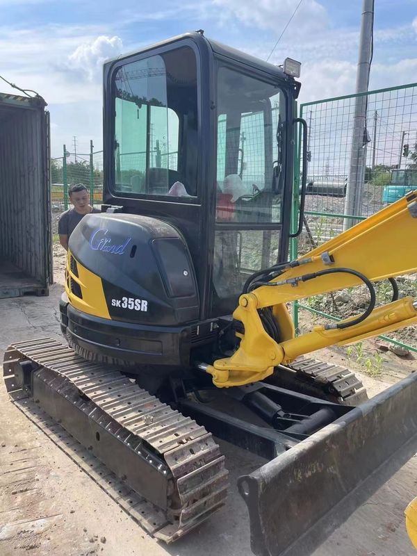 Gebruikte mini-graafmachine prijs Kobelco 35SR tweedehands mini-graafmachine gebruikte machines 3,5 ton hydraulische kruiper-buigmachine