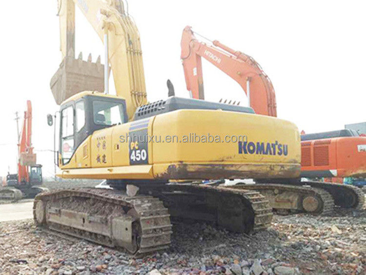 High Performance Backacting Shovel Hydraulische Middengrote Gebruikte Crawler Excavator Komatsu450 te koop