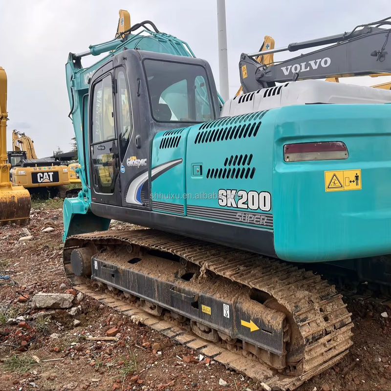 Gebruikte graafmachine Kobelco Sk200 goede kwaliteit van de werkende toestand gebruikte graafmachine Kobelco Sk200