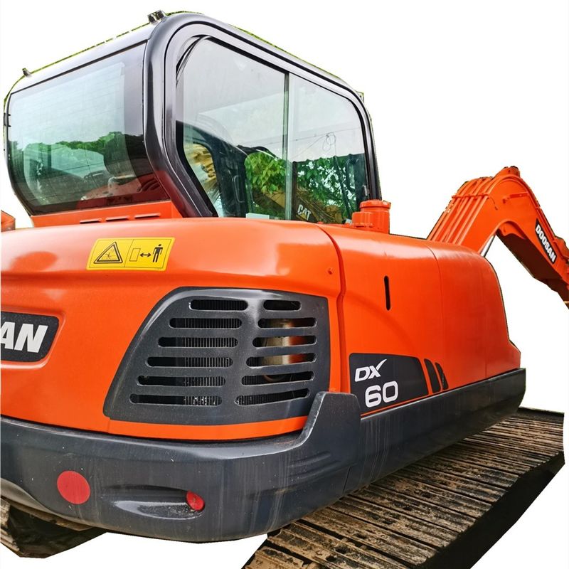 Doosan Warm verkoop Goed verkocht Gebruikte graafmachine Doosan DX60W wielgraafmachine