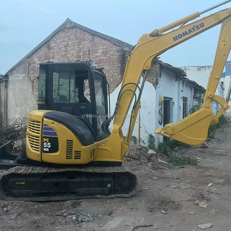 Hoge kwaliteit KOMATSU PC55MR tweedehands hydraulische graafmachine Japanse oorsprong/Gebruikte mini graver KOMATSU PC55MR Goedkope prijs
