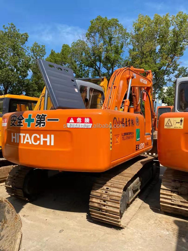 Hitachi warm te koop Uitstekende kwaliteit gebruikte hydraulische graafmachine Hitachi EX120 Tweedehands graafmachine te koop
