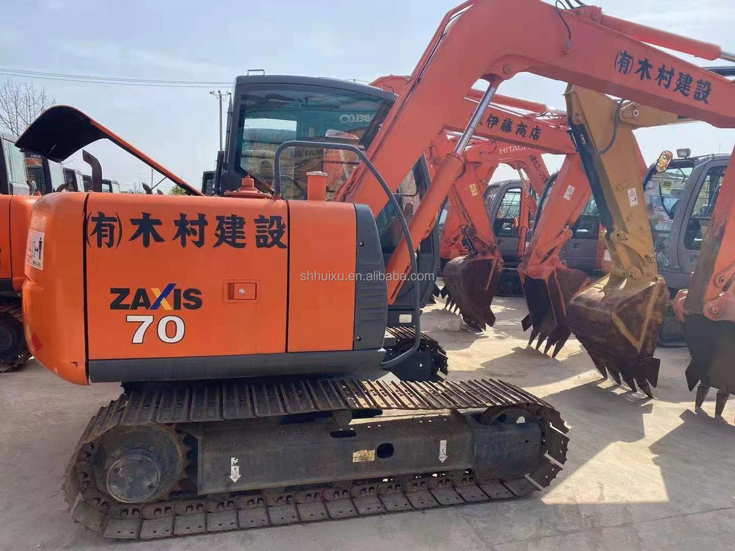 Hitachi Hot Sale Best verkopende gebruikte mini graver HITACHI ZX70 Japanse oorsprong Tweedehands hydraulische Crawler Excavator in goede staat