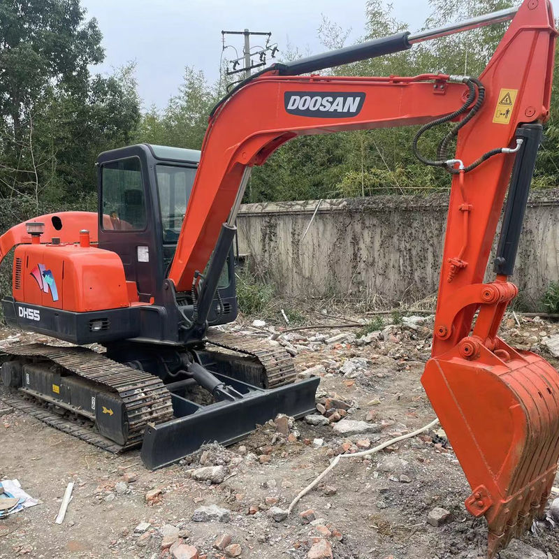 Mini crawler hydraulische graafmachine Doosan 55 kleine graver gebruikte machines tweedehands compacte graafmachine mini graver prijs