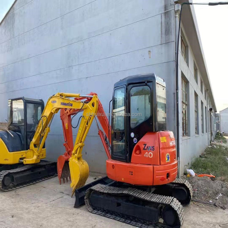 HITACHI in voorraad Tweedehands Kleine hydraulische Crawler Excavator goede staat HITACHI ZX40U/Gebruikte mini-graver Japanse HITACHI ZX40U te koop