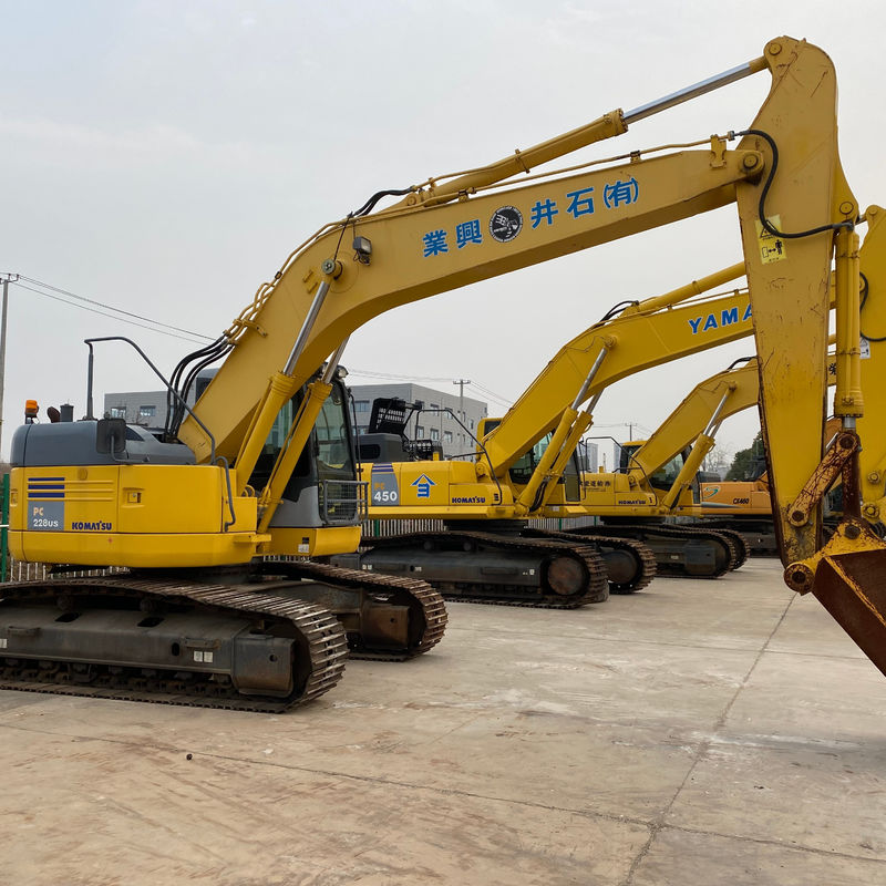 Komatsu Gebruikte graafmachine KOMATSU PC228US Japanse oorsprong/tweedehands hydraulische kruipergraver van goede kwaliteit Komatsu-graver
