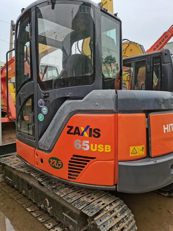 Hitachi in voorraad Leuke kwaliteit Hitachi ZX65 Tweedehands hydraulische kruipergraver/Gebruikte minigraver Hitachi ZX65 Goedkope prijs
