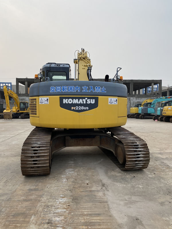Komatsu Gebruikte graafmachine KOMATSU PC228US Japanse oorsprong/tweedehands hydraulische kruipergraver van goede kwaliteit Komatsu-graver