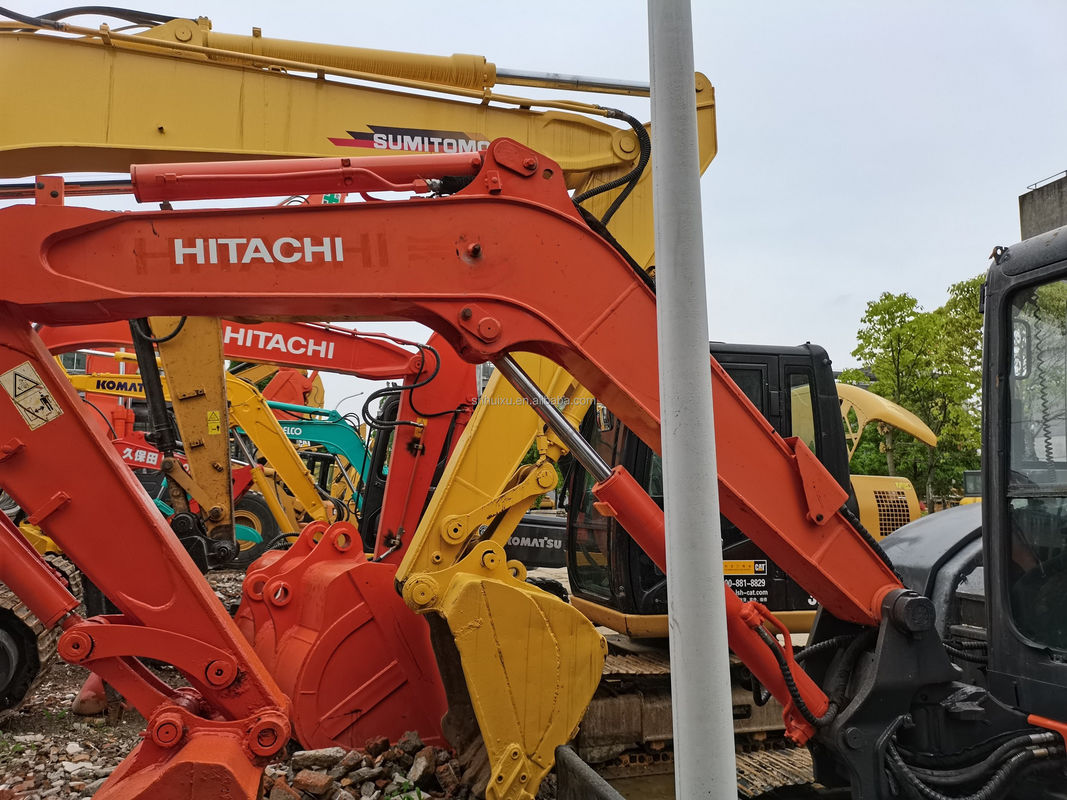 Hitachi in voorraad Leuke kwaliteit Hitachi ZX65 Tweedehands hydraulische kruipergraver/Gebruikte minigraver Hitachi ZX65 Goedkope prijs