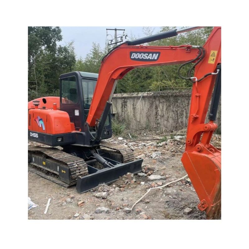 Tweedehands Crawler Excavator hoge kwaliteit met lage prijs gebruikt Doosan55 te koop weg maken machine